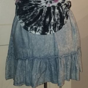NWT Torrid Sz 0 Chambray Mini Circle Skirt